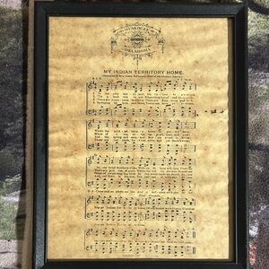 Framed Vintage Sheet Music Art